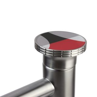 Смеситель для раковины Bronze de Luxe 9009GM-R, графит/красный